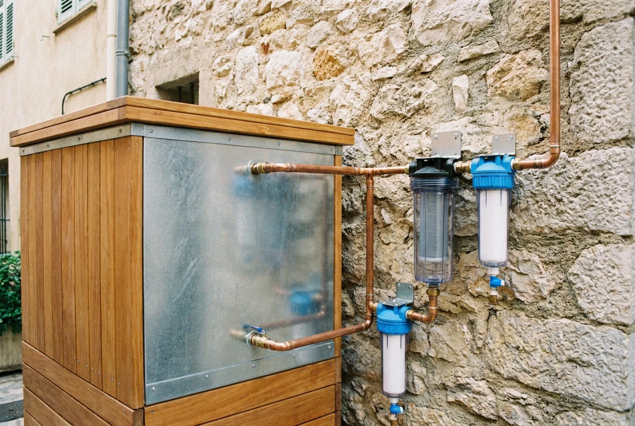 Récupération d'eau à Villefranche-sur-Mer